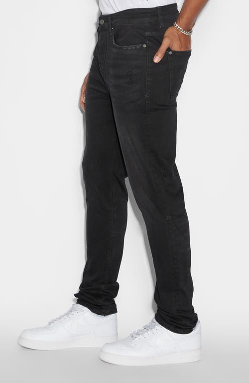 Shop Ksubi Chitch Apex Krystal Slim Fit Jeans In Black