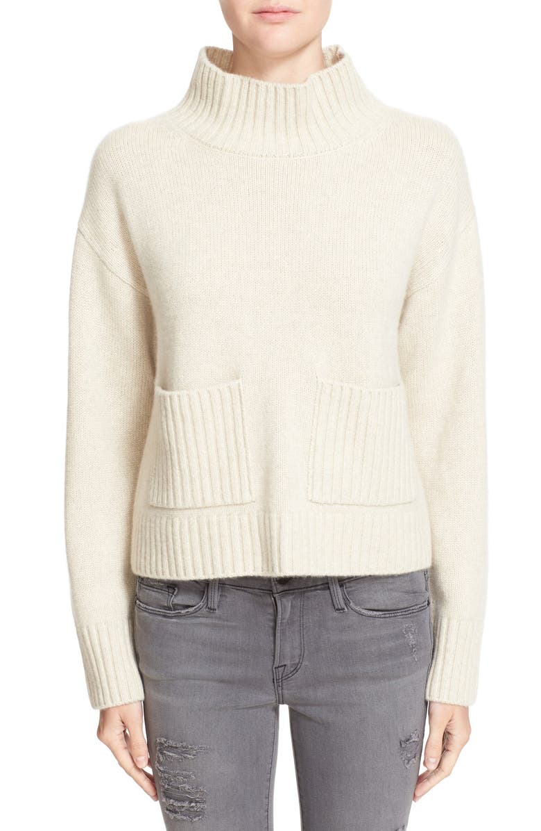 FRAME Crop Wool & Cashmere Sweater (Nordstrom Exclusive) | Nordstrom