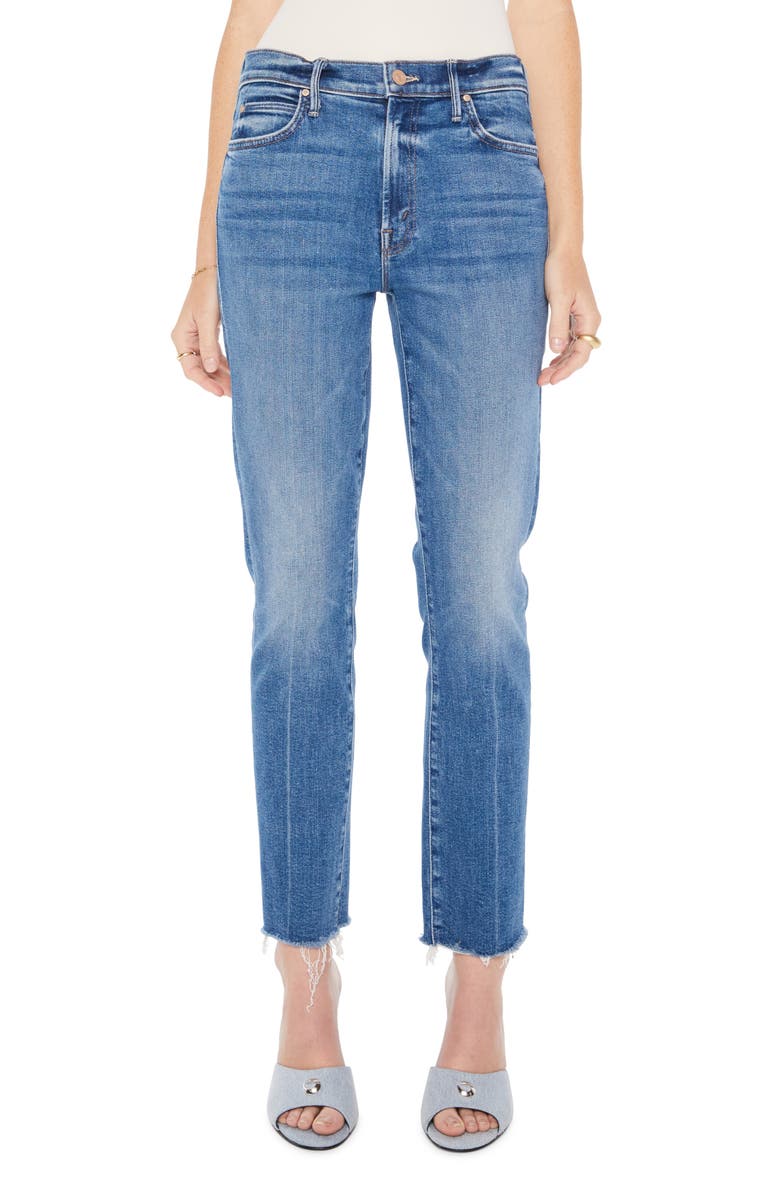 MOTHER The Rascal Frayed Ankle Slim Jeans | Nordstrom