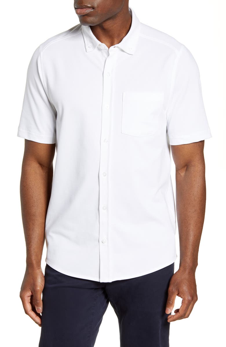 Cutter & Buck Reach Short Sleeve Oxford Button-Down Shirt | Nordstrom