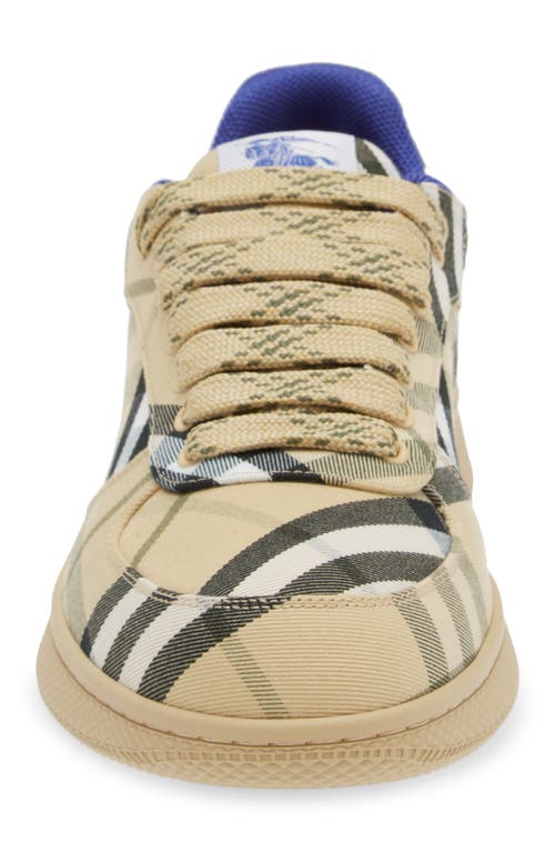 Shop Burberry Terrace Check Sneaker In Grain Ip Check