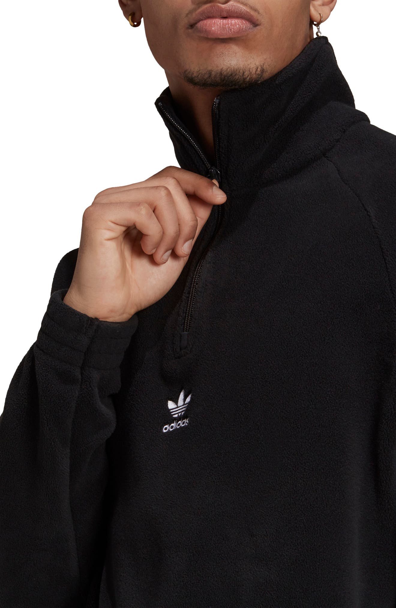 adidas jacket half zip