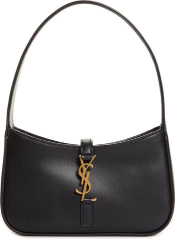 Saint Laurent LE 5 A 7 MINI HOBO IN SMOOTH LEATHER (7103182) in 2023