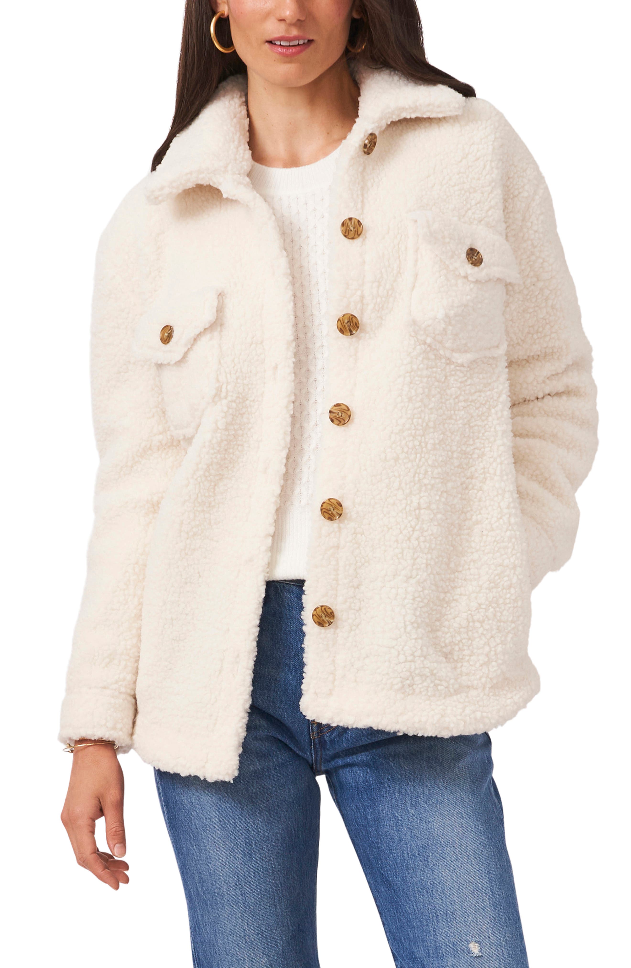 button up sherpa jacket