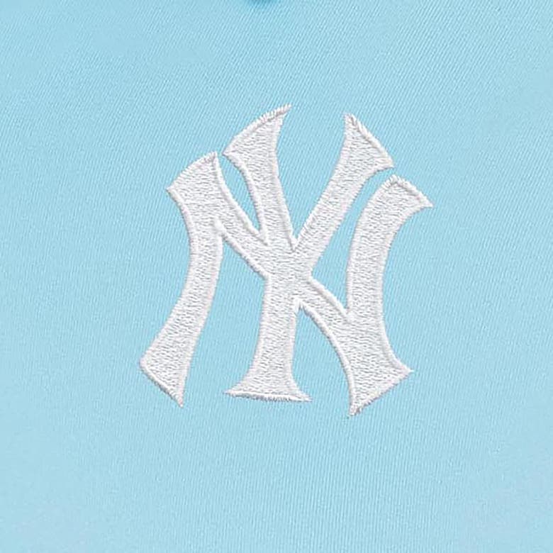 Shop Antigua Powder Blue New York Yankees Recap Sleeveless Polo