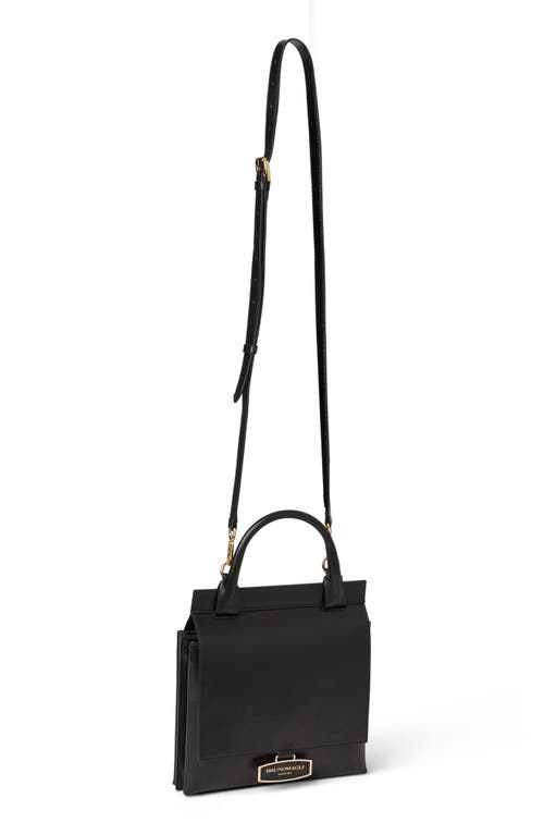 Bruno Magli Etta Leather Clutch In Black