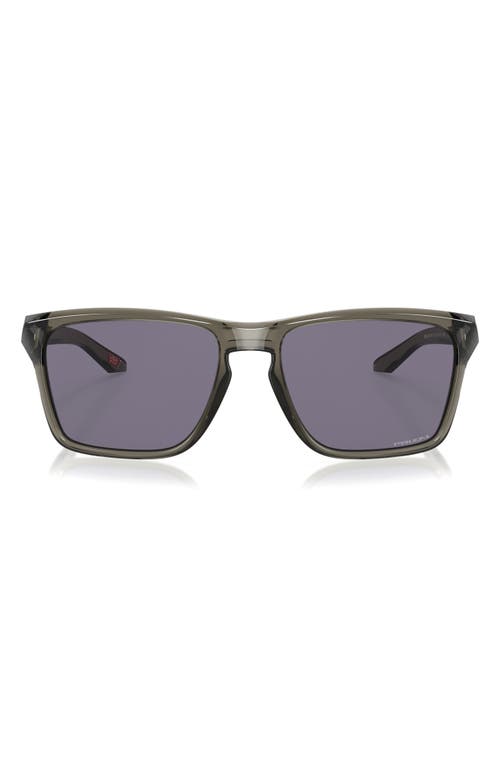 Oakley Sylas 57mm Prizm Rectangular Sunglasses in Grey Smoke at Nordstrom