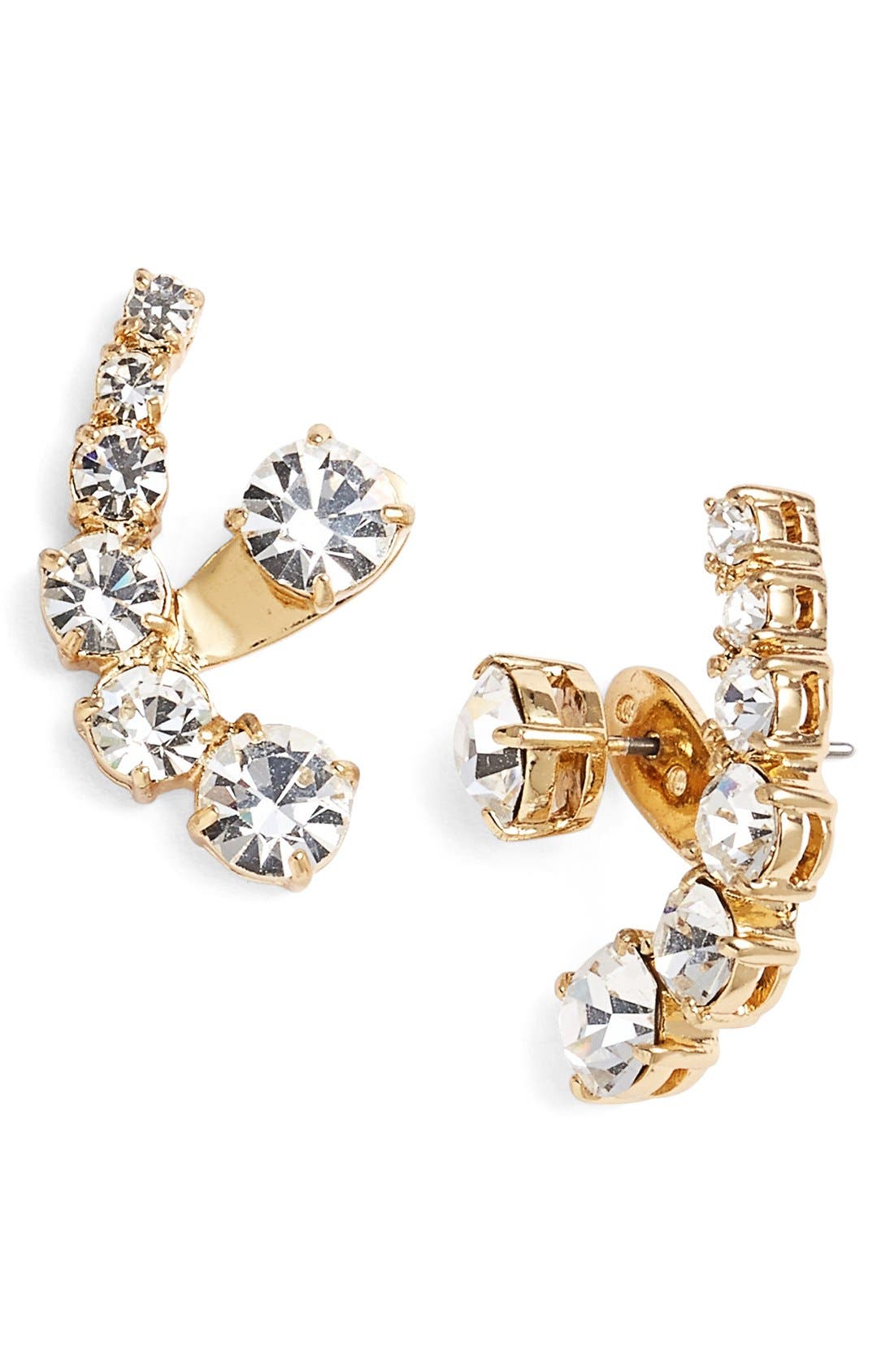 kate spade new york crystal ear jackets Nordstrom