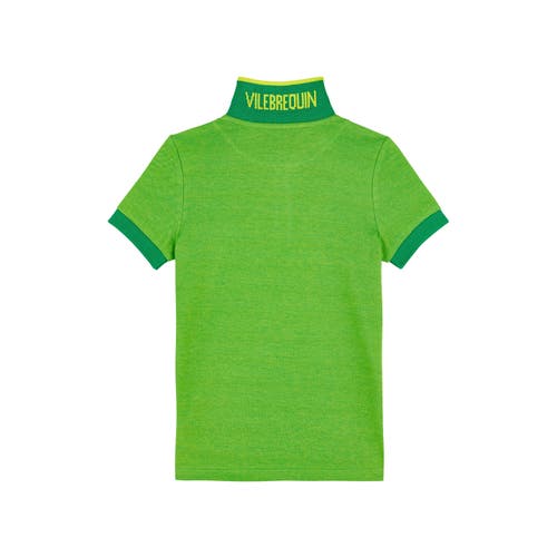 Vilebrequin Kids' Color Changing Organic Cotton Pique Polo In Jungle