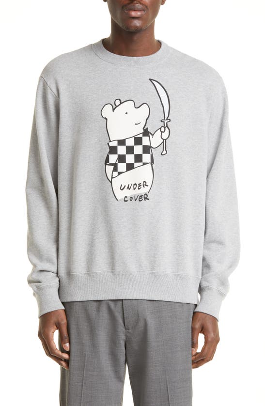 Undercover C/s Graphic Sweatshirt In Top Gray