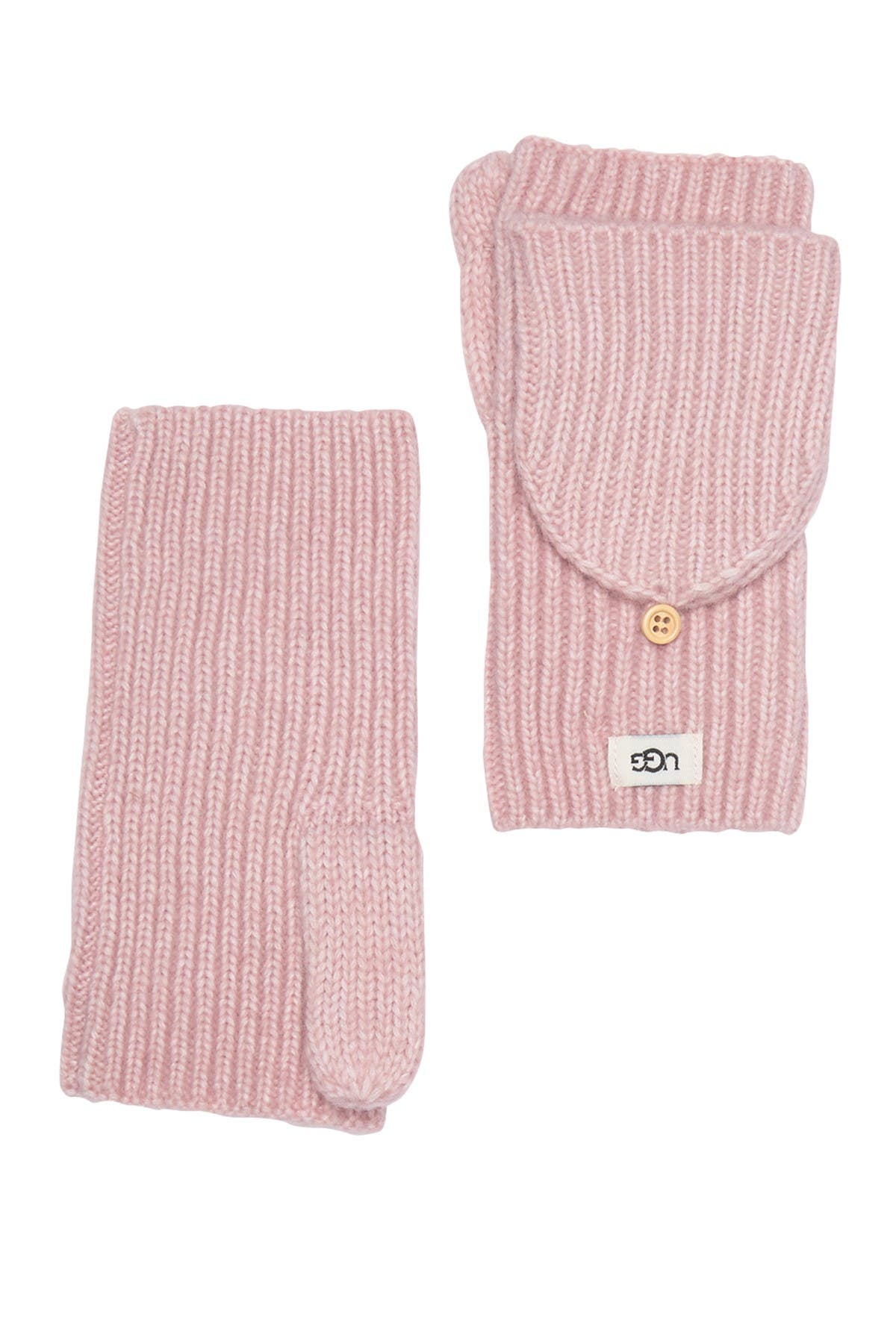 UGG | Cozy Ribbed Knit Flip Mittens | Nordstrom Rack