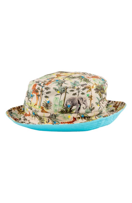 Shop Miki Miette Reversible Bucket Hat In Safari