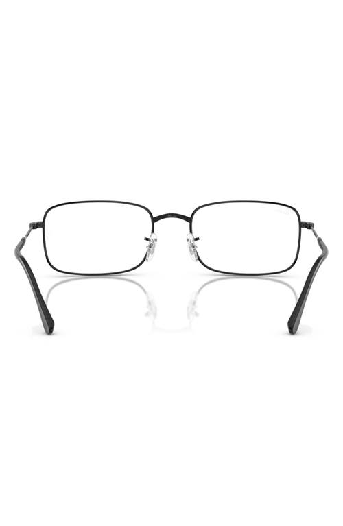 Ray Ban Ray-ban 54mm Irregular Optical Glasses In Black