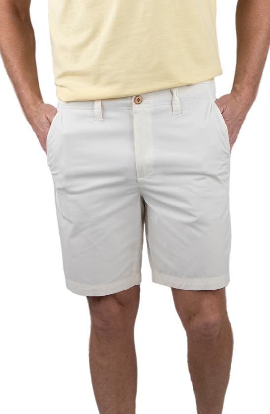 Tailor Vintage Performance Stretch Cotton Shorts In Coconut Milk