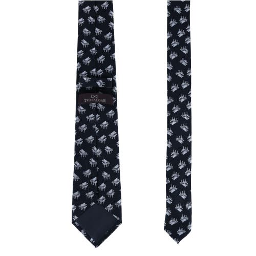 Trafalgar The Chopin Classical Piano Silk Necktie In Black