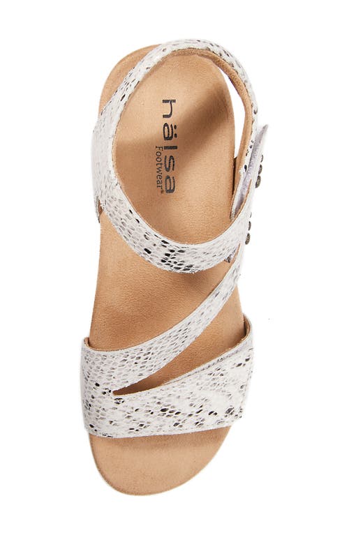 Halsa Footwear Hälsa Footwear Hälsa Denia Ankle Strap Sandal In Beige/silver