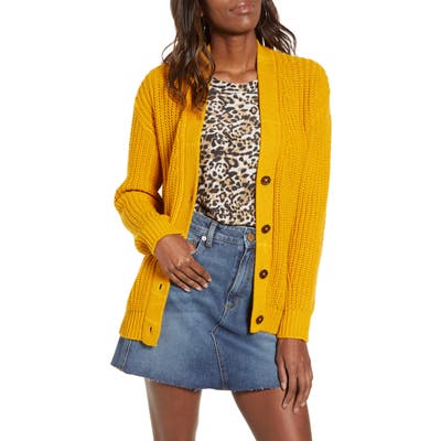 Bp. Grandma Stitch Cardigan, Yellow