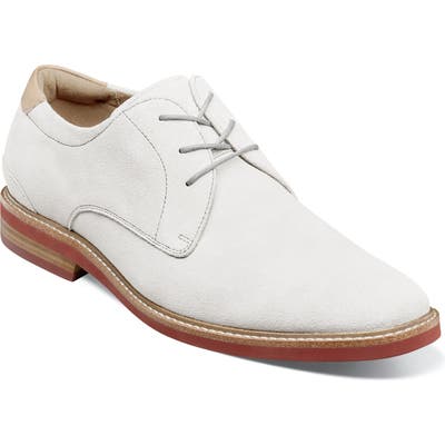 Florsheim Highland Plain Toe Derby EEE - White