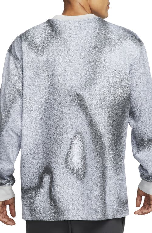 Shop Nike All Conditions Gear Oversize Long Sleeve T-shirt In Photon Dust/pure Platinum