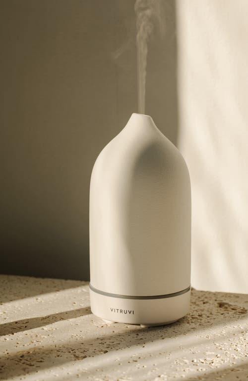 Vitruvi Stone Sleep Diffuser Bundle Set In White