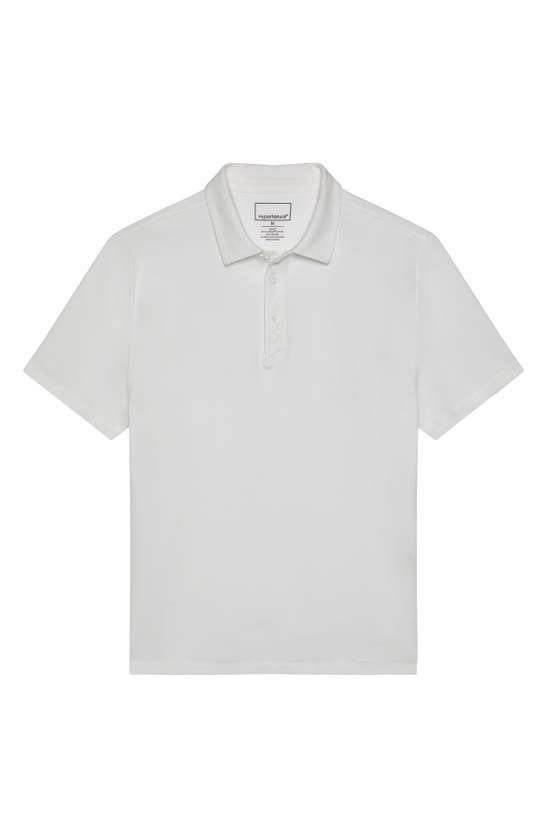 Hypernatural Dagger Supima® Cotton Blend Slim Fit Polo In White