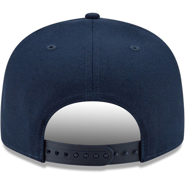 New Era Men's Navy And Red Denver Nuggets Zig Zag Split 9fifty Snapback ...