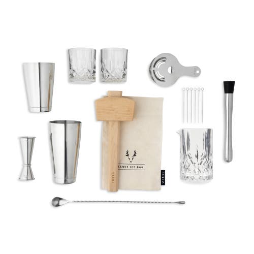Viski 17-piece Barware Set In Silver