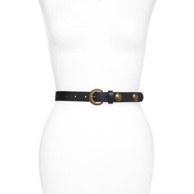 Treasure & Bond Studded Leather Belt, Black