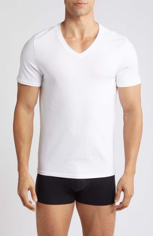 Nordstrom 3-Pack Modern V-Neck T-Shirts White at Nordstrom,