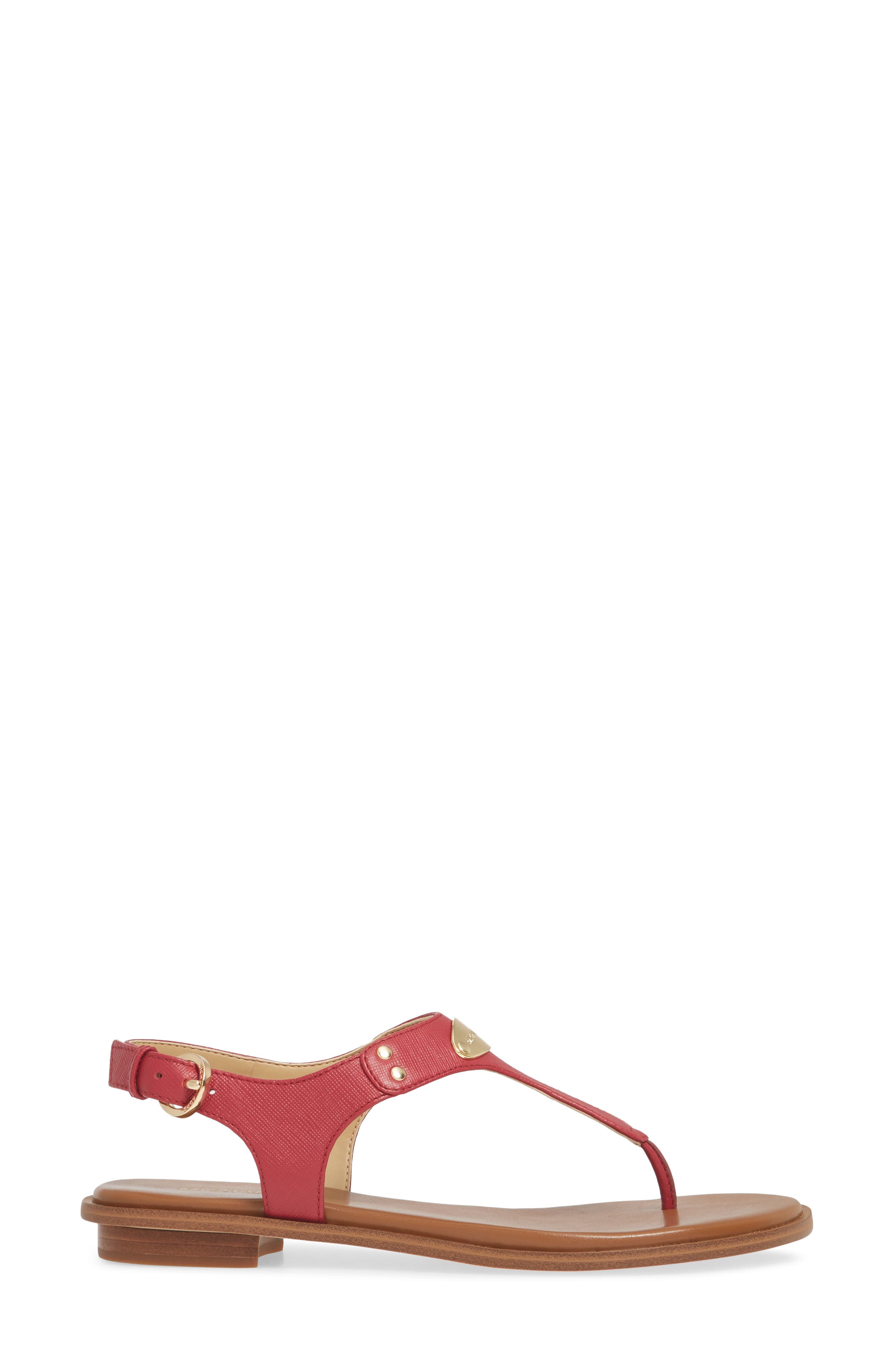 mk plate flat thong sandals