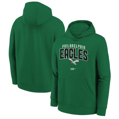 Nike Men's Philadelphia Eagles Rewind Shout Green Crew Sweatshirt