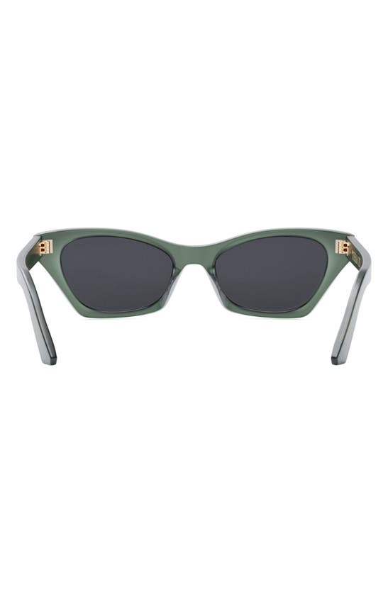 Shop Dior 'midnight B1i 53mm Butterfly Sunglasses In Dark Green/ Other / Smoke