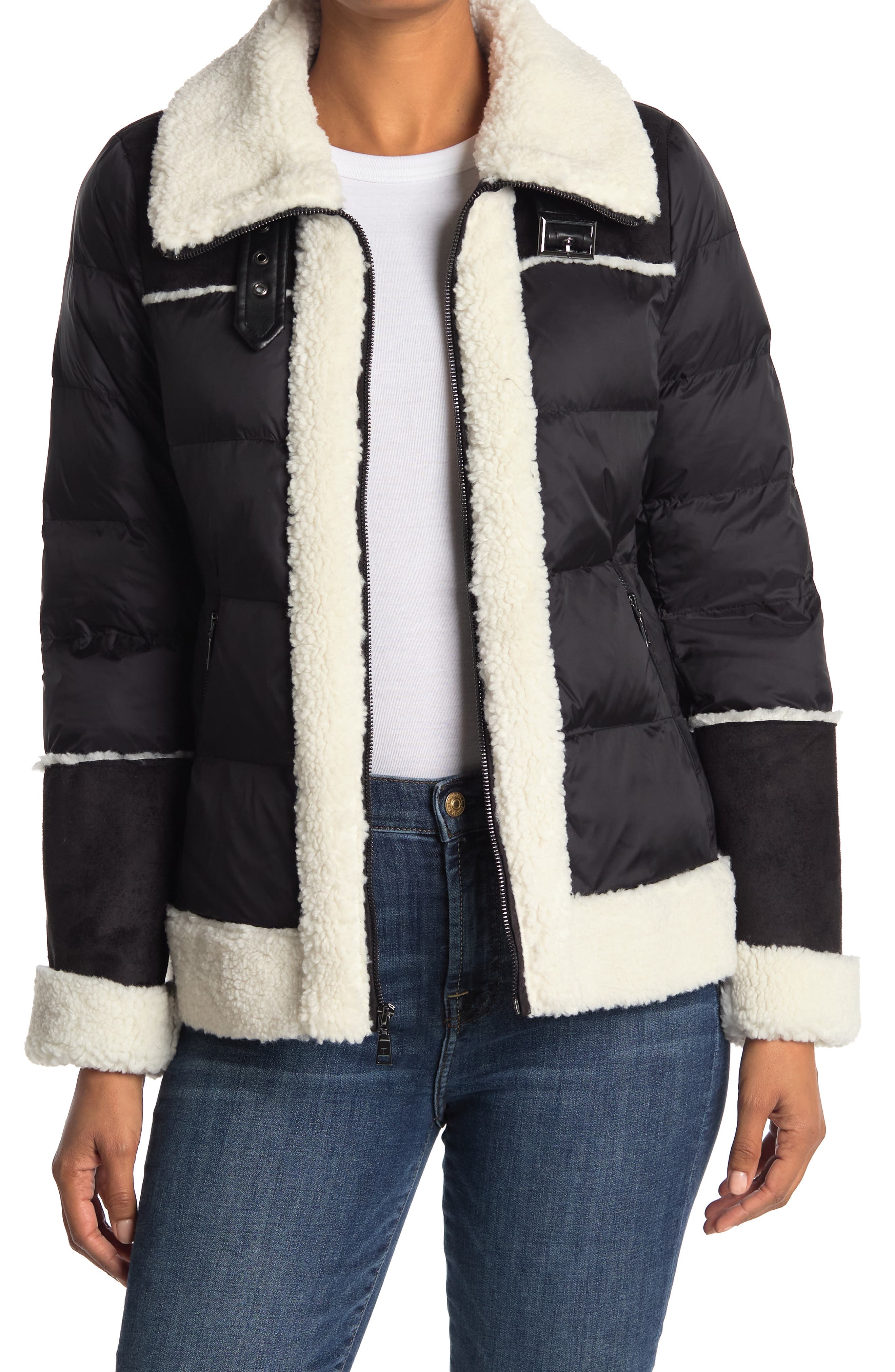 tahari quilted jacket