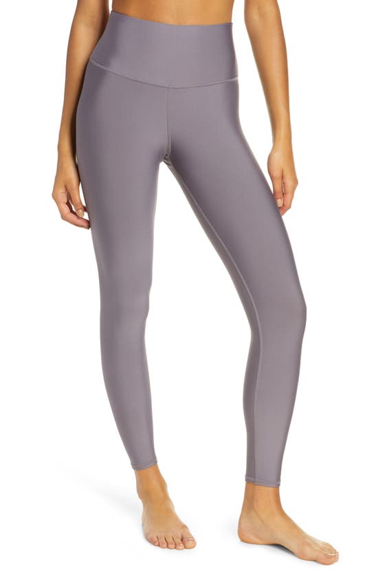 Alo Yoga Airlift High Waist 7/8 Leggings In Dark Lavender Shine