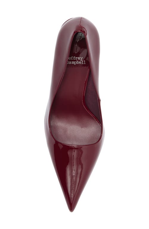 Shop Jeffrey Campbell Sling It Pointed Toe Pump In Cherry Red Patent