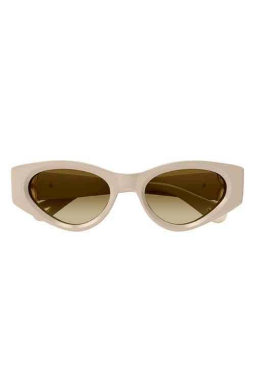 Chloé Ch0259s Cat Eye Acetate Sunglasses In Ivory