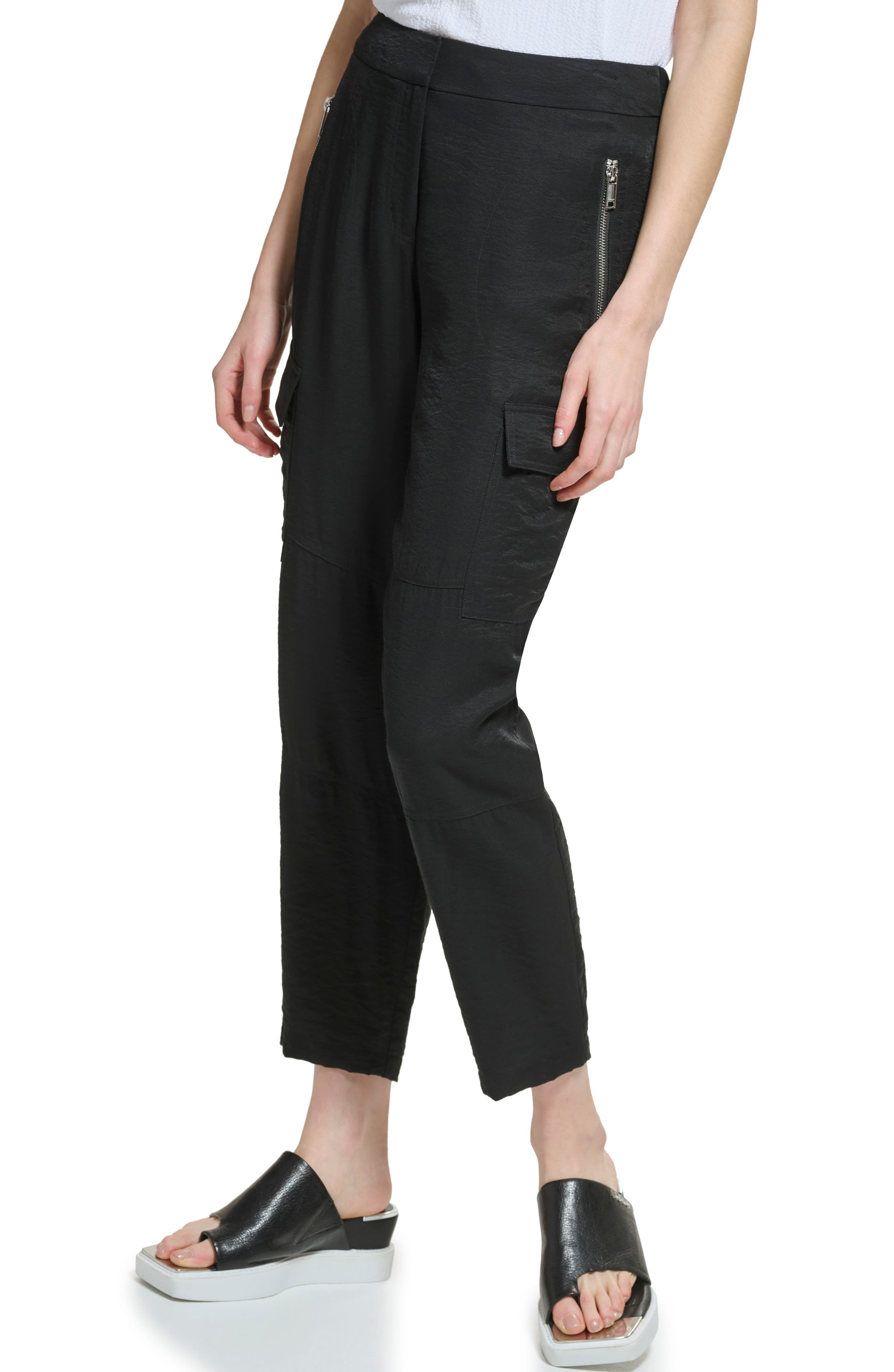 dkny cropped cargo pants