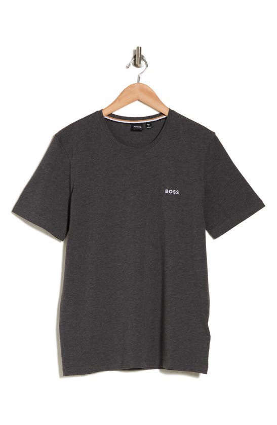 Hugo Boss Short Sleeve Lounge T-shirt In Charcoal