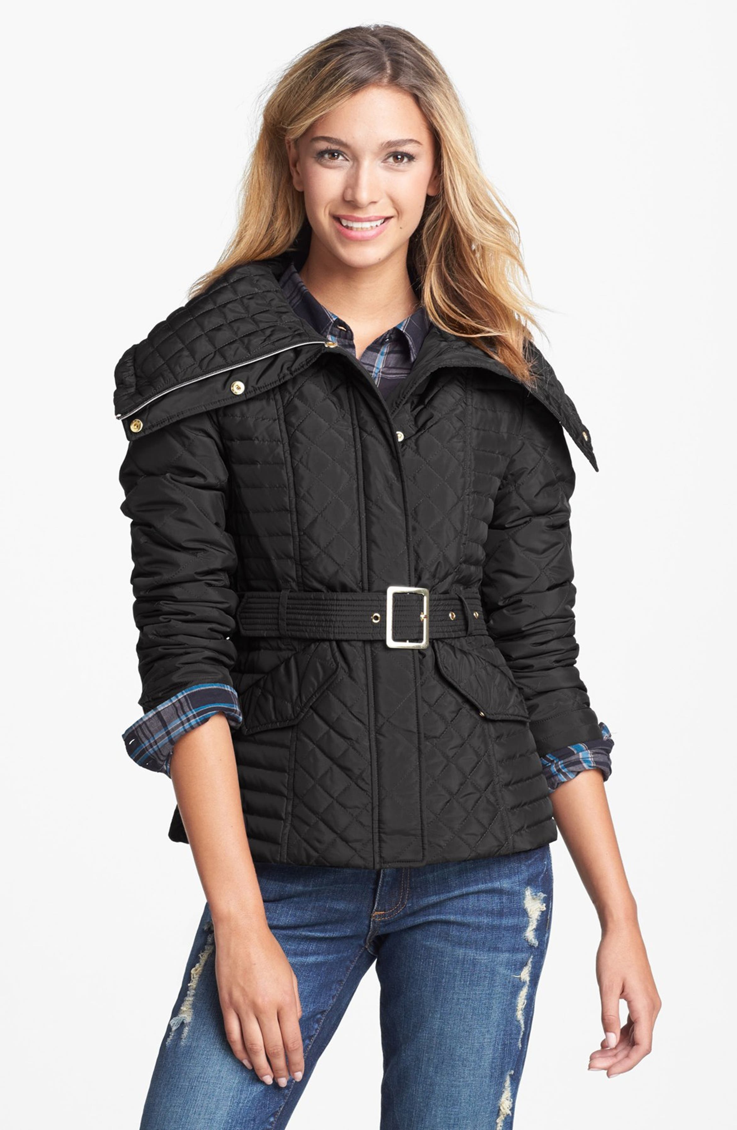 T Tahari 'Ava' Belted Quilted Jacket (Online Only) | Nordstrom