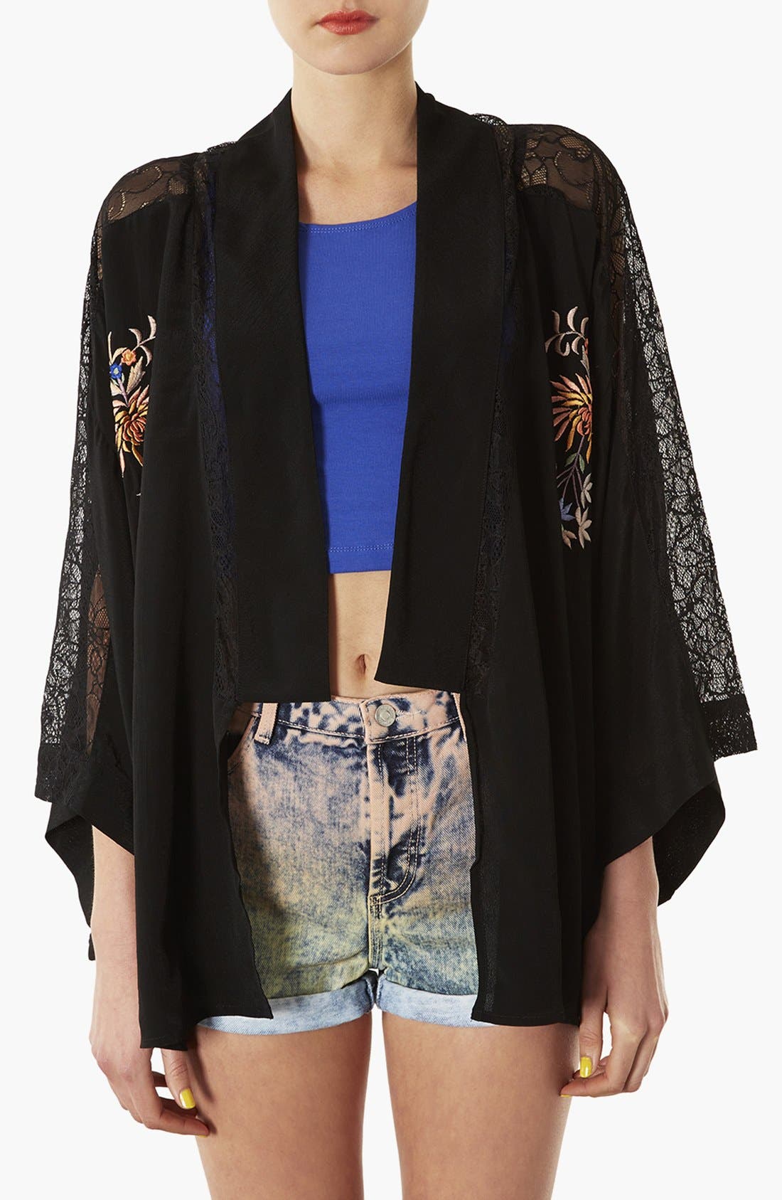 Embroidered Kimono Cardigan Nordstrom