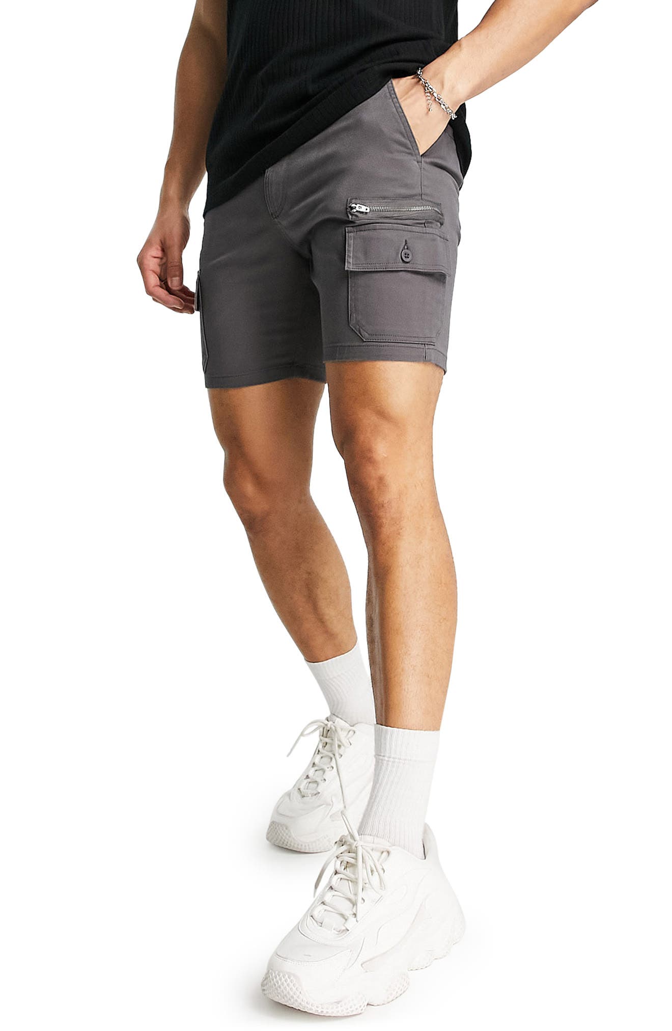 ASOS DESIGN Stretch Skinny Cargo Shorts 