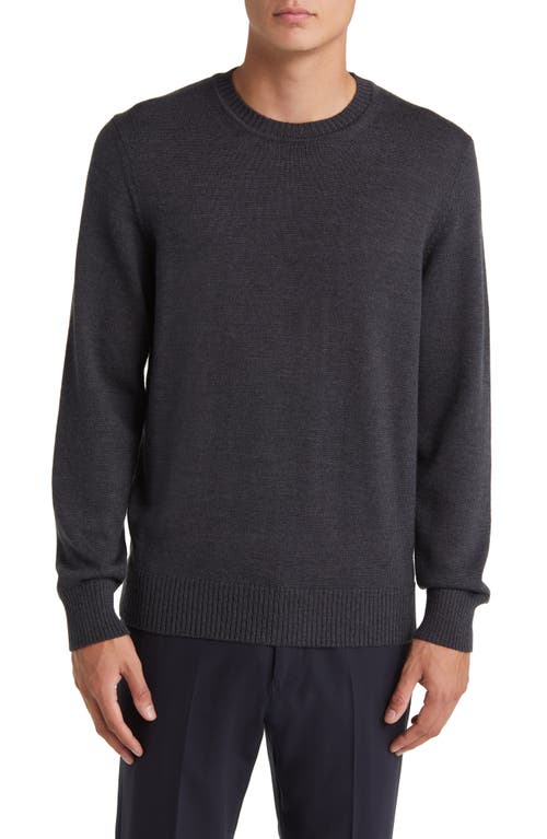 Emporio Armani Wool Crewneck Sweater in Grey at Nordstrom, Size Xx-Large