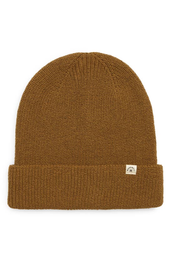 Madewell Recycled Cotton Beanie In Weathered Olive