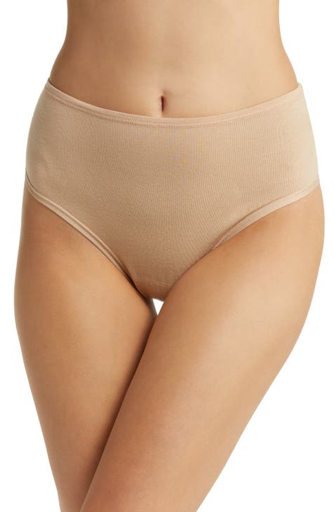 Women's Beige Thong Panties