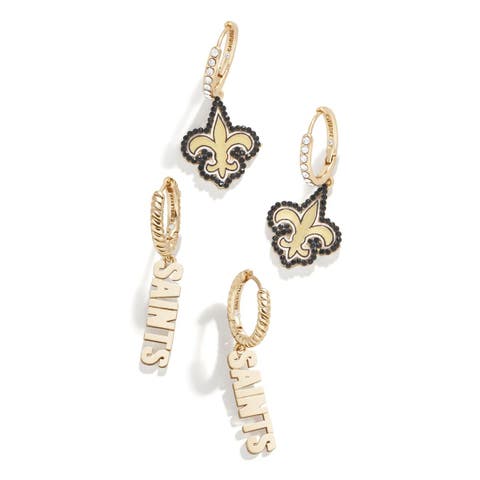 Women's Baublebar Gold Buffalo Bills Team Earrings Set