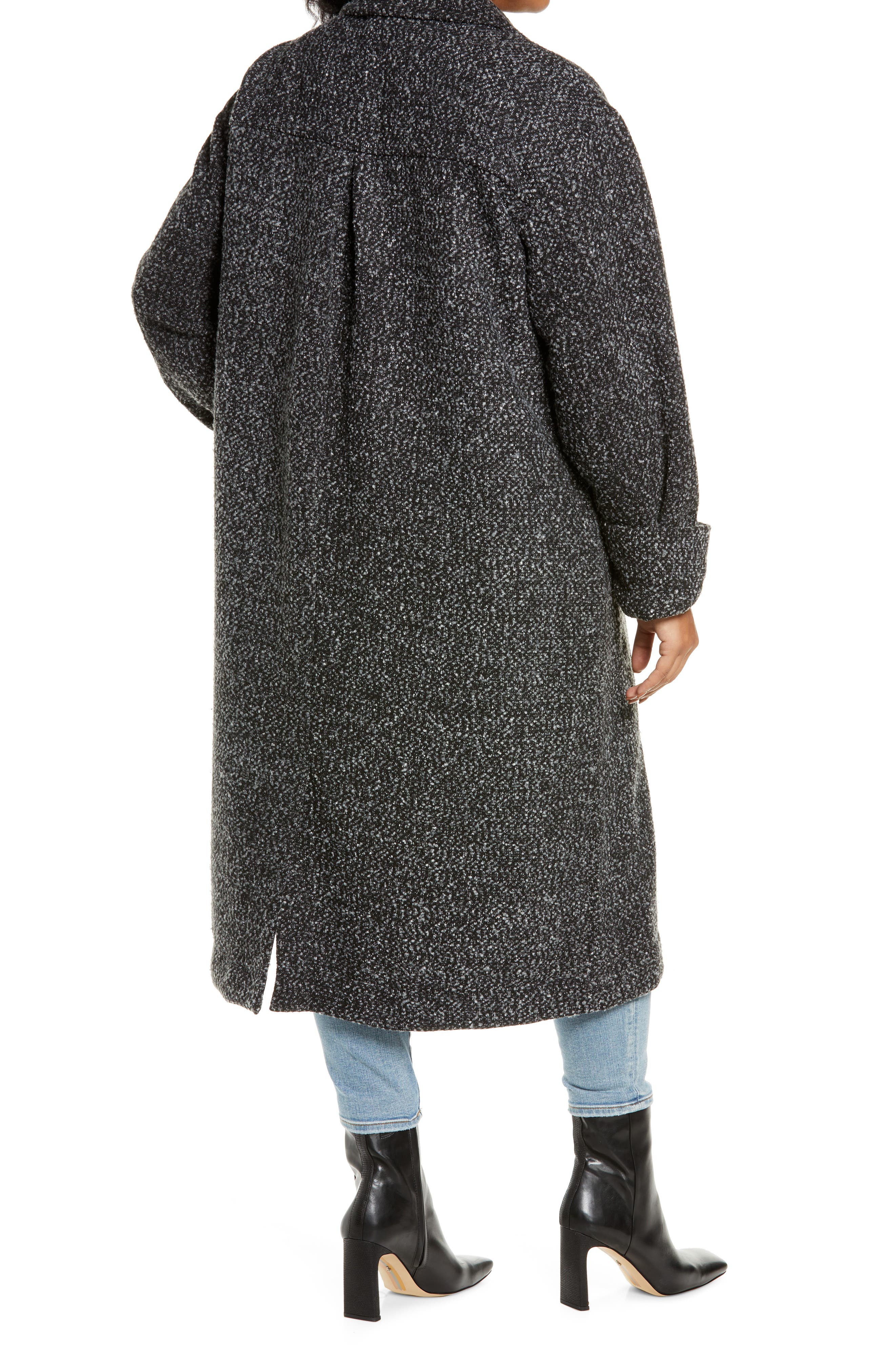 oversized tweed coat