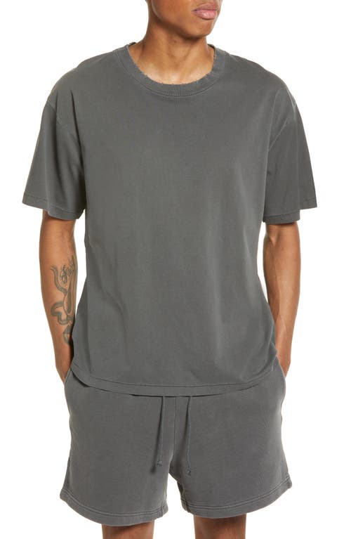 Core Oversize Organic Cotton Jersey T-Shirt in Grey