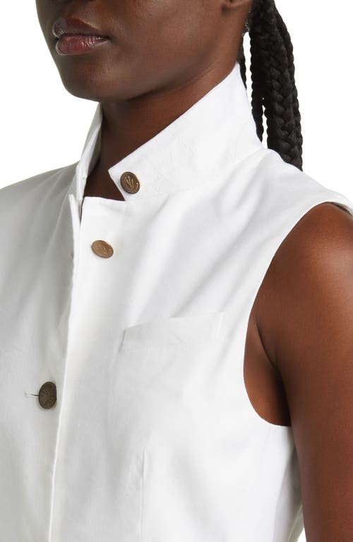 Rag & Bone Slade Linen-blend Coatdress In White