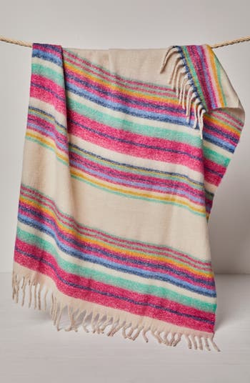 【在庫僅少】 0621-3 BLANKET / STRIPE ブランケット/ストライプ（CITY SHED 布団・毛布