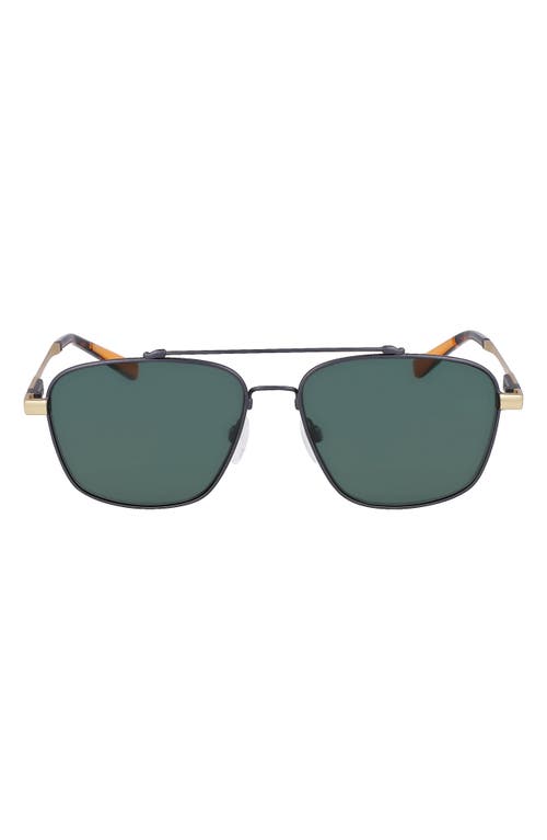 Shinola Runwell 57mm Navigator Sunglasses In Green